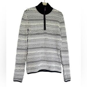 Title Nine Quarter Zip Sweater Womens XS Wool Blend Tribal Southwest Nordic Warm